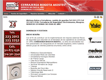 Tablet Screenshot of cerrajeria-bogota.com